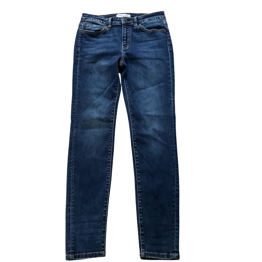 Flying Monkey Platinum Womens Skinny Jeans‎ Dark Wash Stretch MU3460-M Size 28